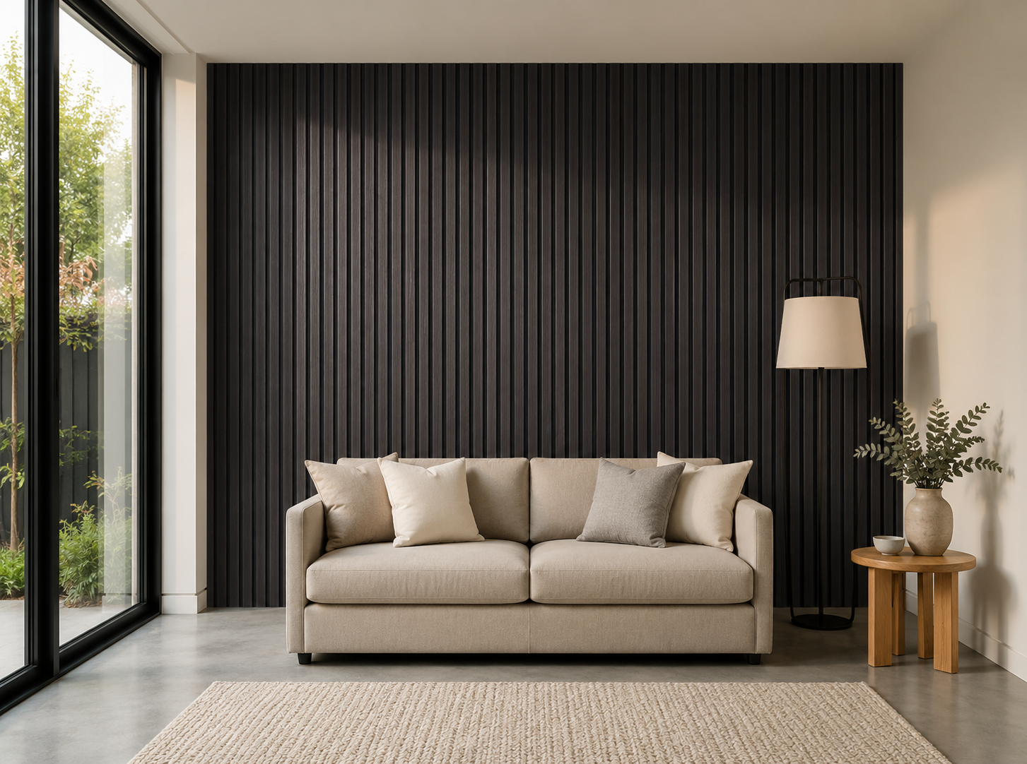 PrimeWalnut™ Acoustic Slat Panel — XL 270 × 110 cm