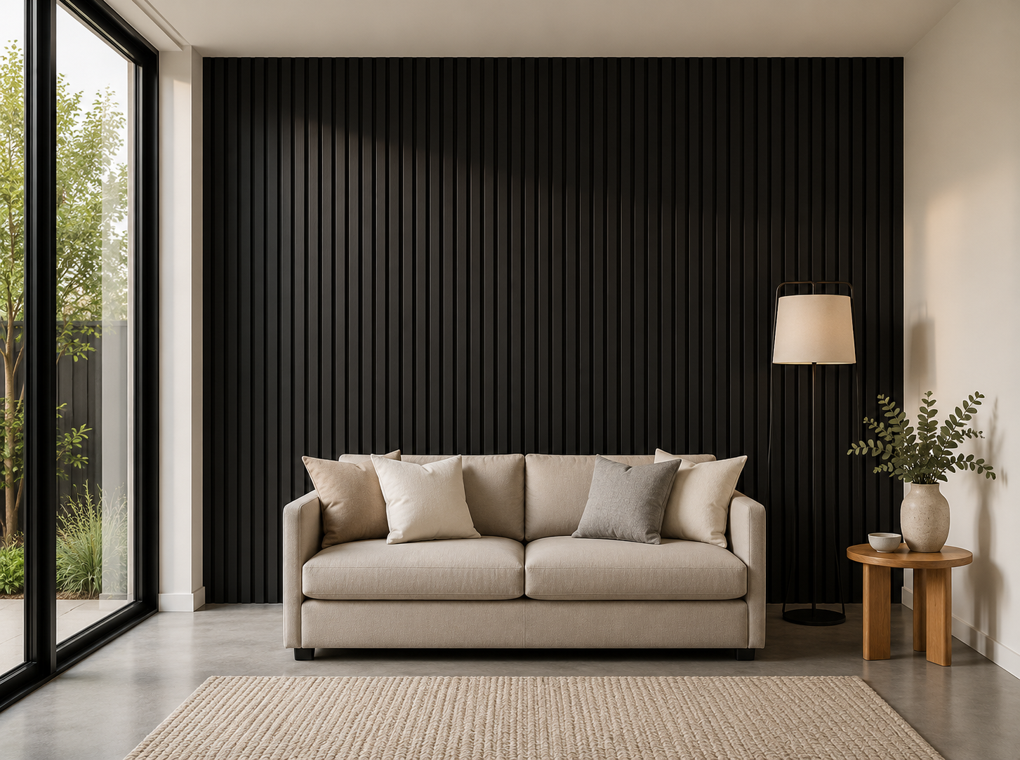 PrimeWalnut™ Acoustic Slat Panel — XL 270 × 110 cm